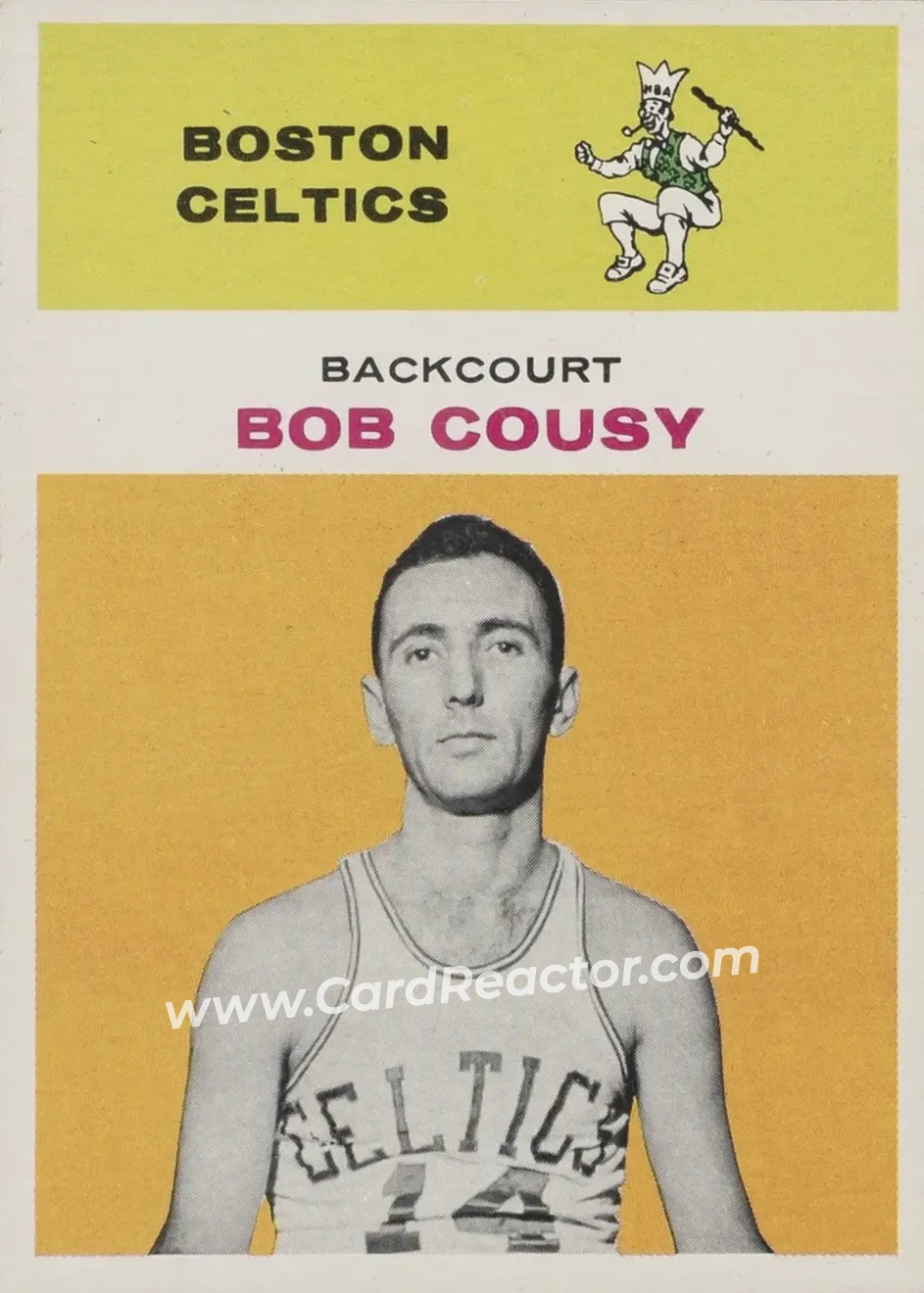 1961-62 Fleer #10 - Bob Cousy - Boston Celtics
