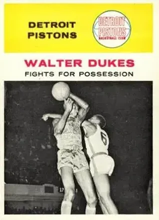 1961-62 Fleer #50 - Walter Dukes - Detroit Pistons