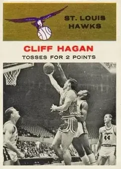 1961-62 Fleer #53 - Cliff Hagan - St. Louis Hawks