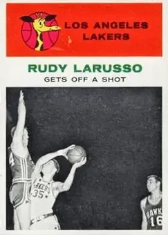 1961-62 Fleer #57 - Rudy LaRusso - Los Angeles Lakers