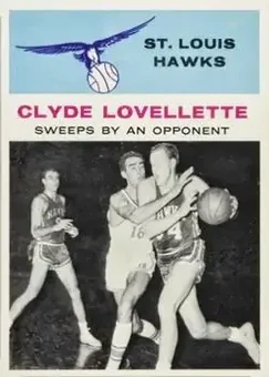 1961-62 Fleer #58 - Clyde Lovellette - St. Louis Hawks