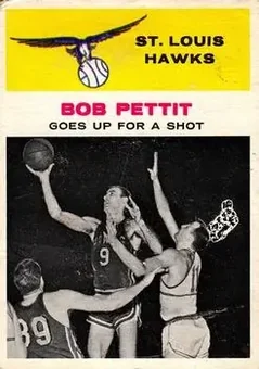 1961-62 Fleer #59 - Bob Pettit - St. Louis Hawks