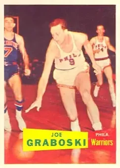 1957-58 Topps #41 - Joe Graboski - Philadelphia Warriors