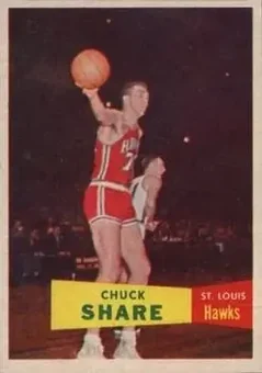 1957-58 Topps #61 - Chuck Share - St. Louis Hawks