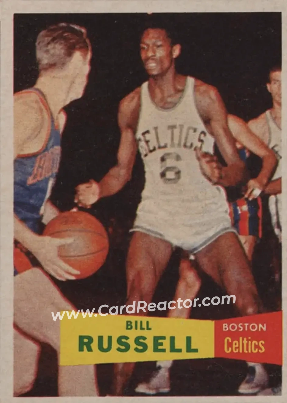 1957-58 Topps #77 - Bill Russell - Boston Celtics - Front