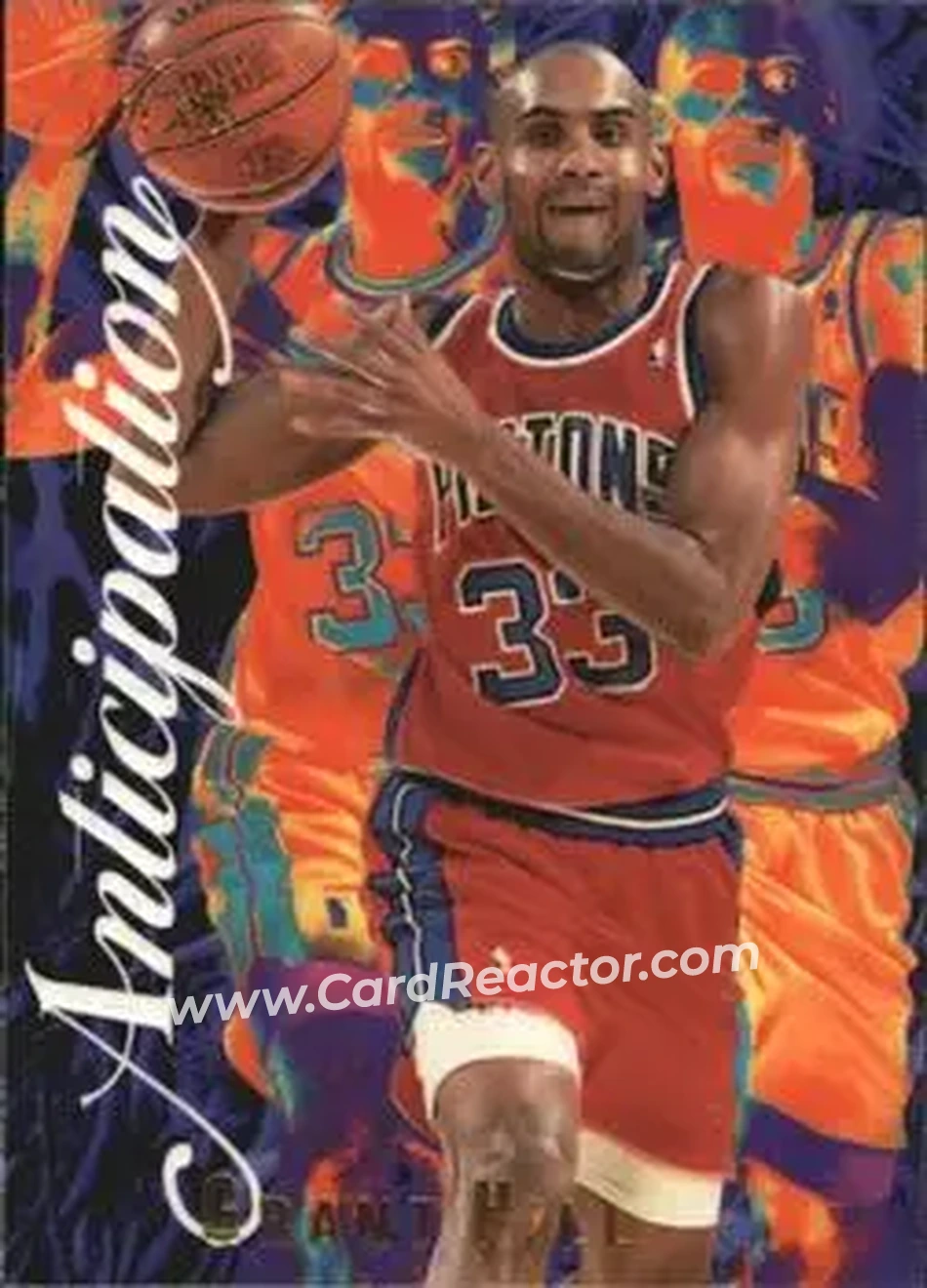 1995-96 Flair - Anticipation #1 - Grant Hill - Detroit Pistons - Front