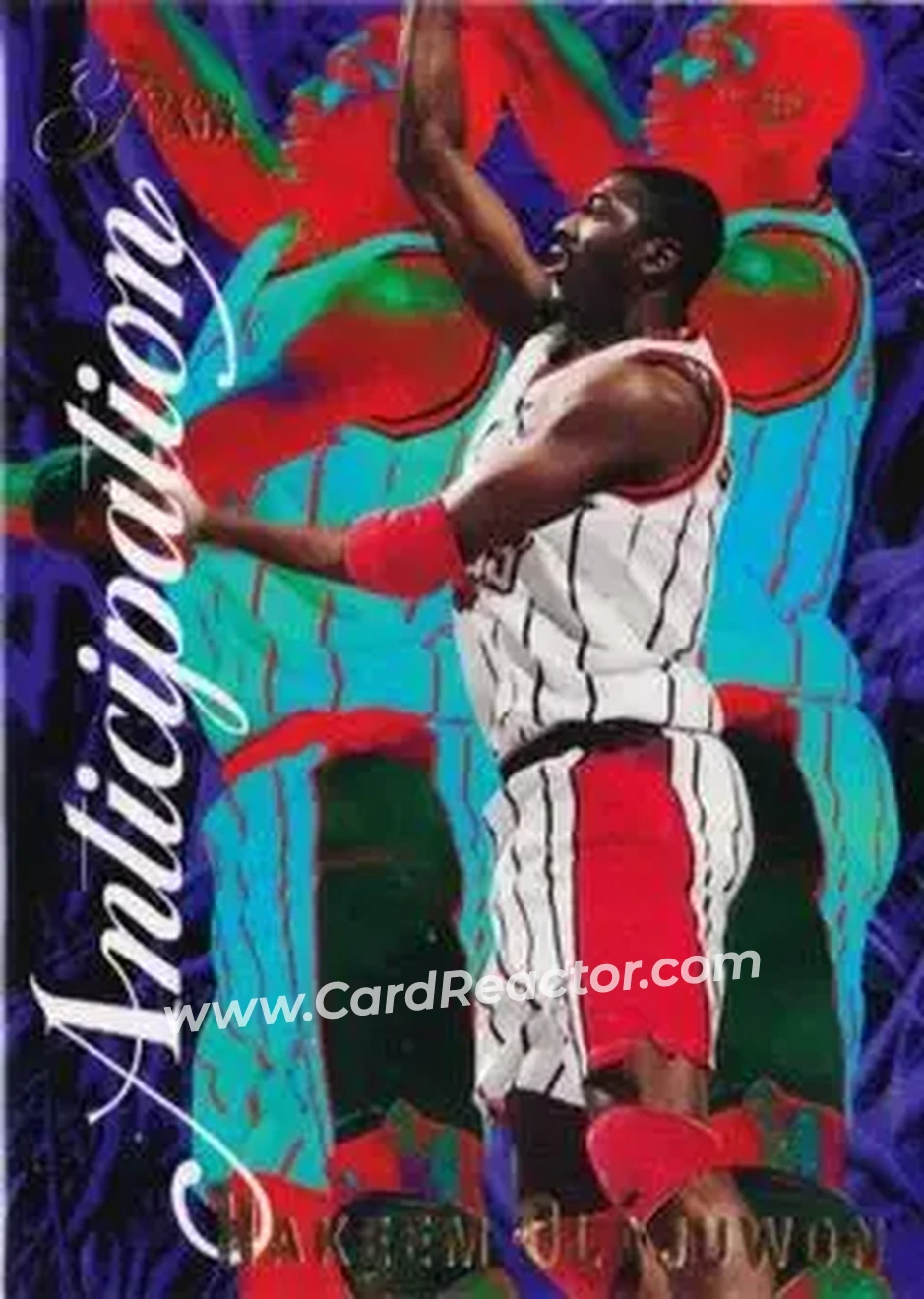 1995-96 Flair - Anticipation #6 - Hakeem Olajuwon - Houston Rockets - Front