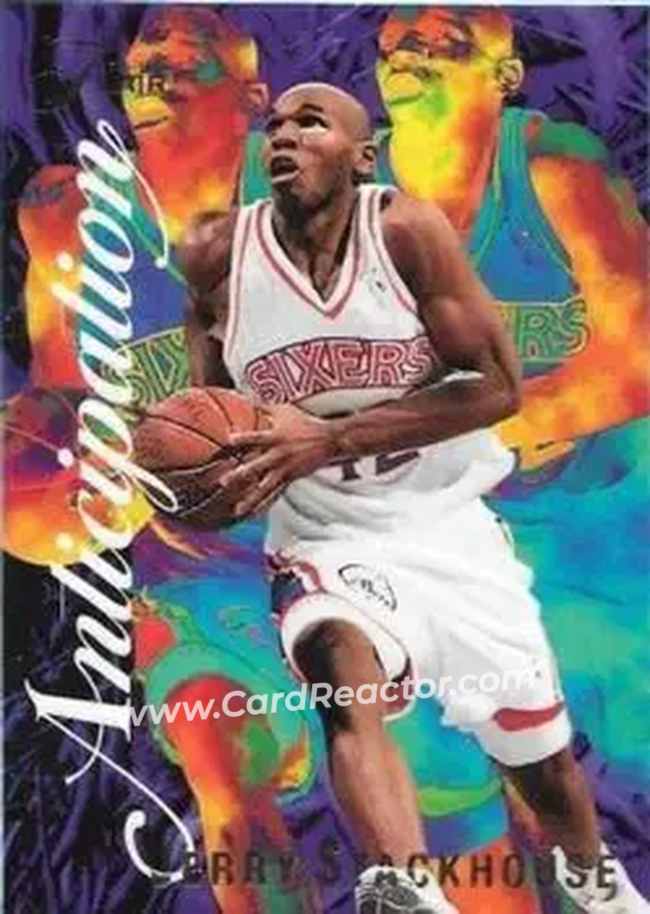 1995-96 Flair - Anticipation #10 - Jerry Stackhouse - Philadelphia 76ers - Front