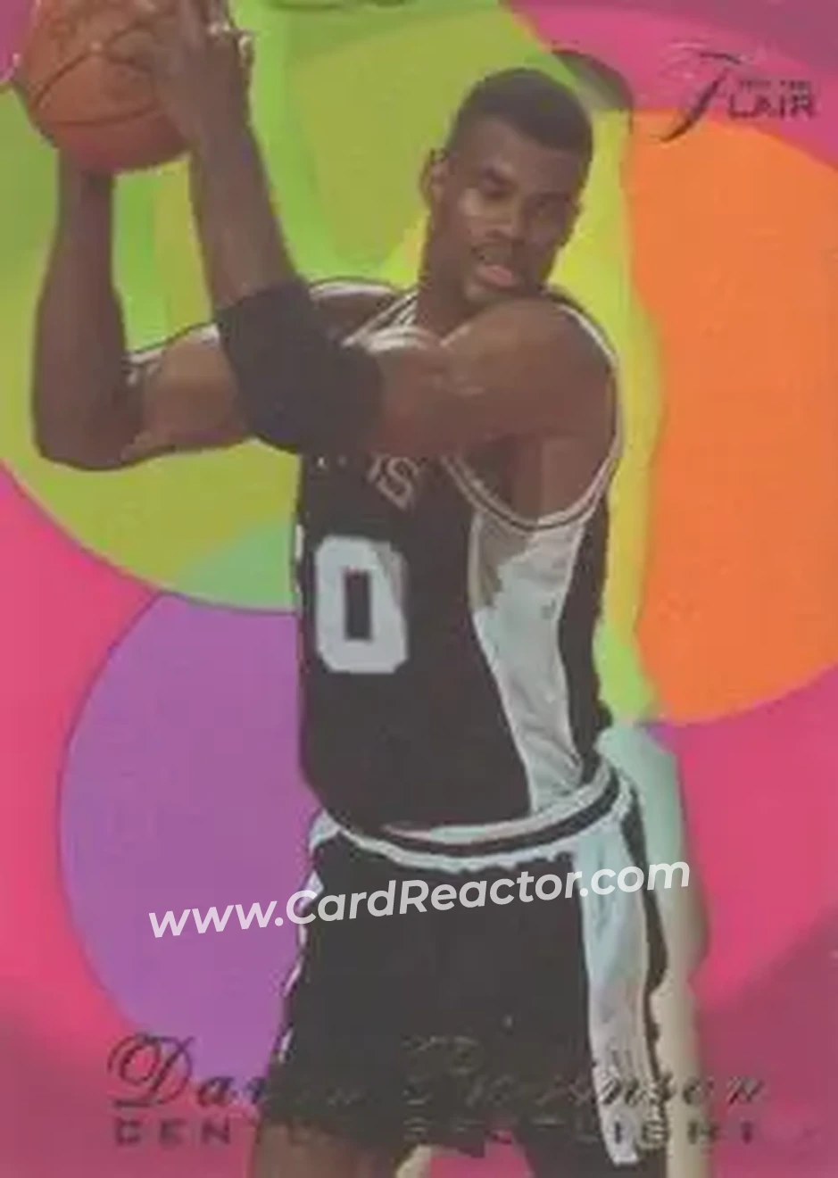 1995-96 Flair - Center Spotlight #6 - David Robinson - San Antonio Spurs - Front