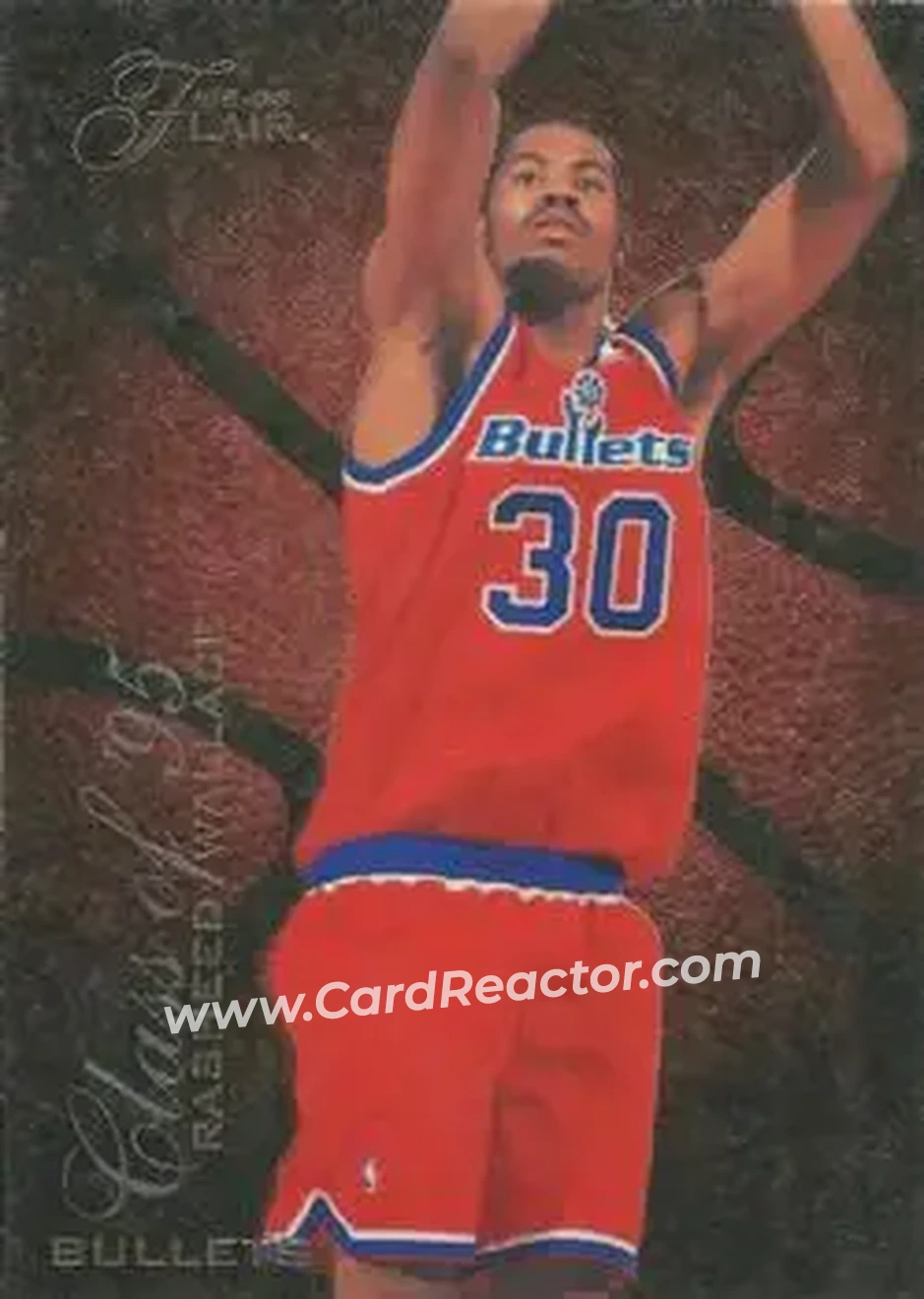 1995-96 Flair - Class of '95 #R-13 - Rasheed Wallace - Washington Bullets - Front