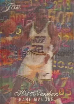 1995-96 Flair #7 Hot Numbers Karl Malone