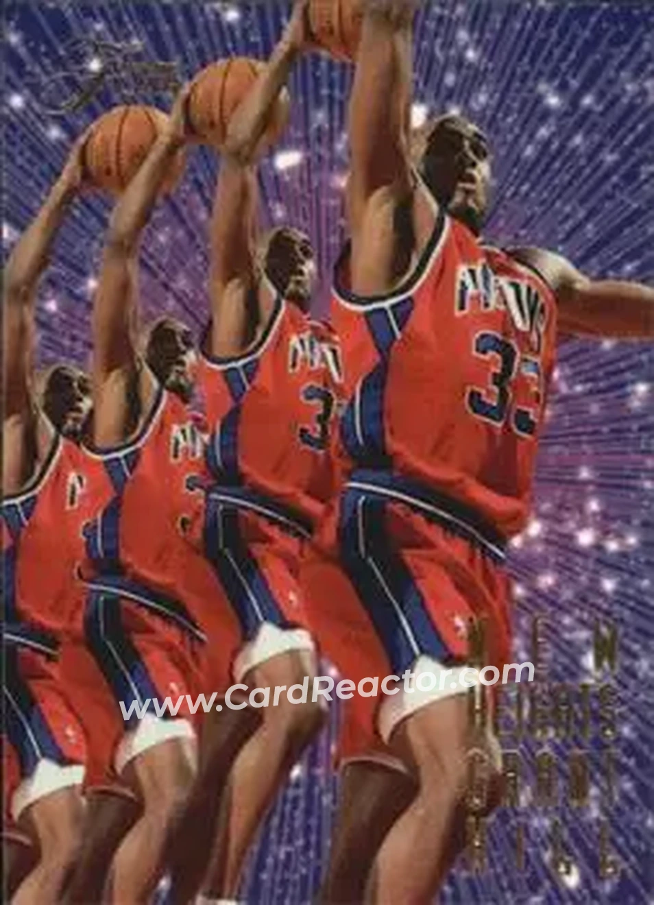 1995-96 Flair - New Heights #2 - Grant Hill - Detroit Pistons - Front