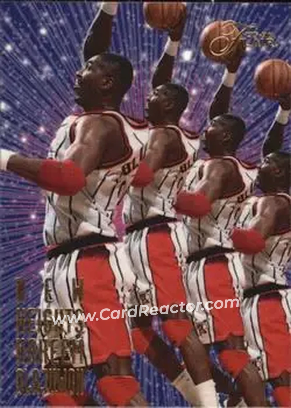 1995-96 Flair - New Heights #7 - Hakeem Olajuwon - Houston Rockets - Front