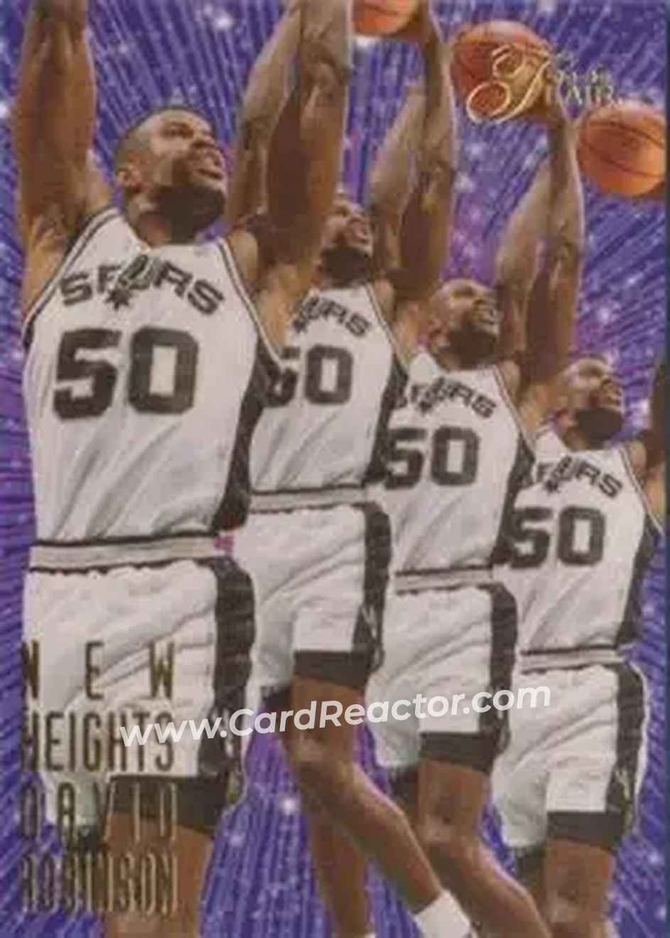 1995-96 Flair - New Heights #8 - David Robinson - San Antonio Spurs - Front