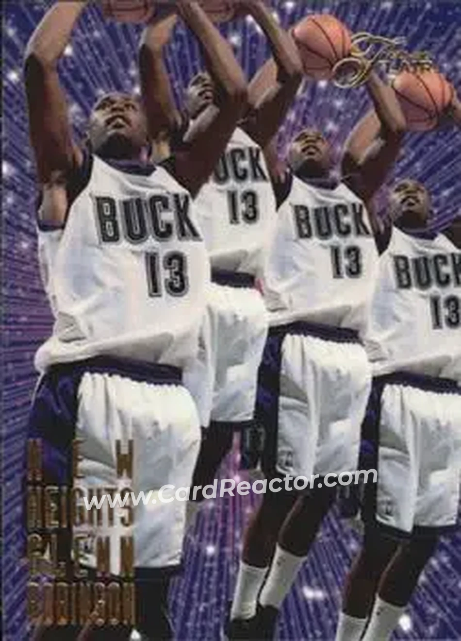 1995-96 Flair - New Heights #9 - Glenn Robinson - Milwaukee Bucks - Front
