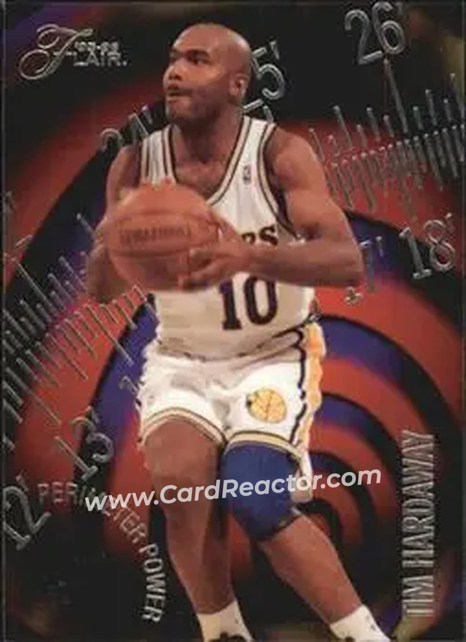 1995-96 Flair - Perimeter Power #4 - Tim Hardaway - Golden State Warriors - Front
