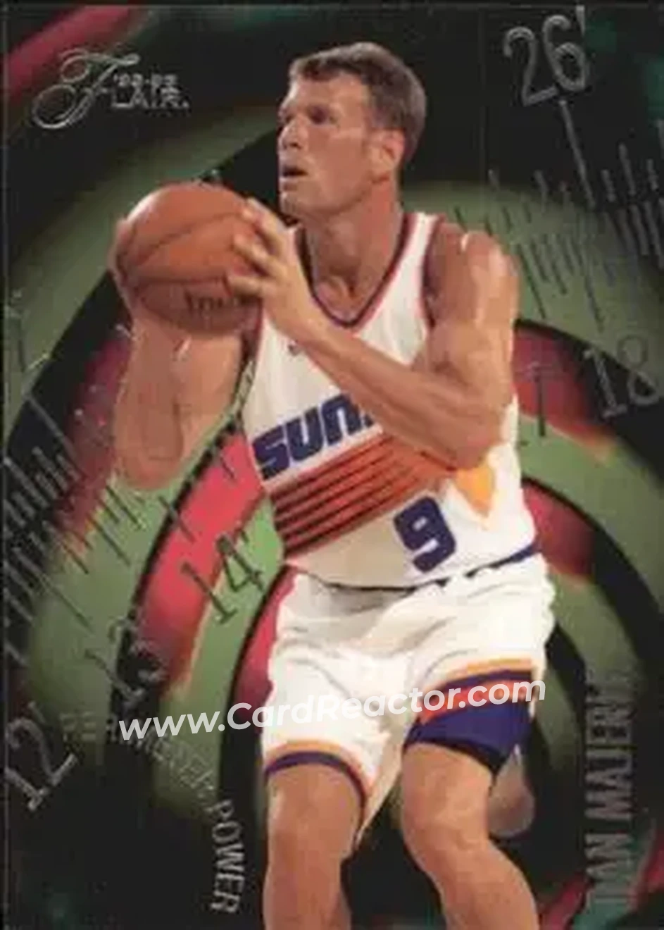 1995-96 Flair - Perimeter Power #5 - Dan Majerle - Phoenix Suns - Front