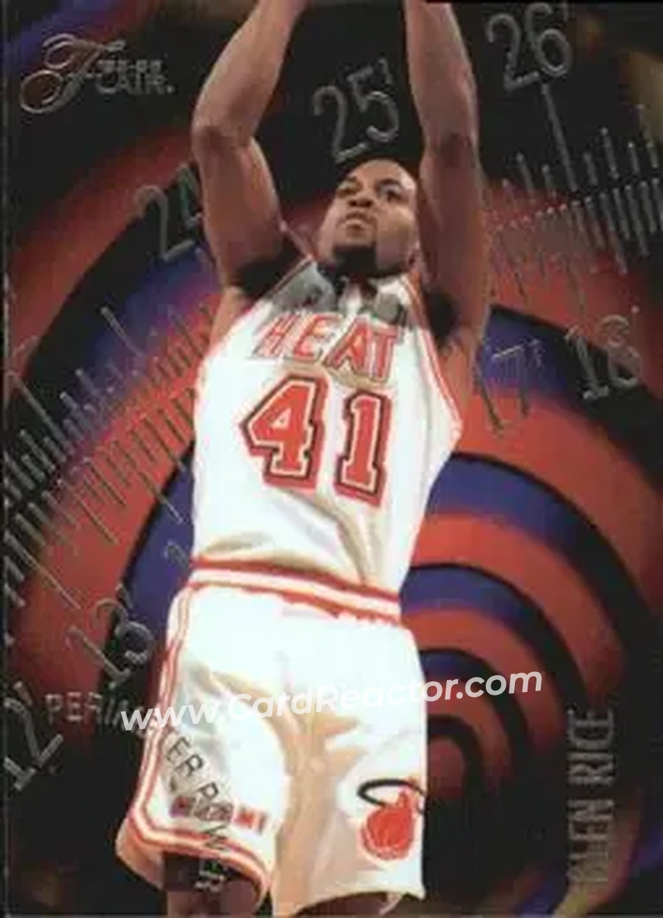 1995-96 Flair - Perimeter Power #10 - Glen Rice - Miami Heat - Front