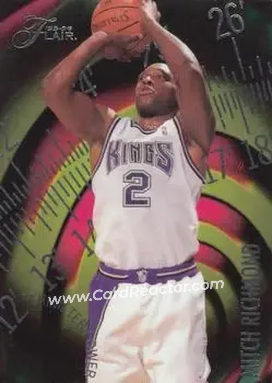 1995-96 Flair - Perimeter Power #11 - Mitch Richmond - Sacramento Kings - Front
