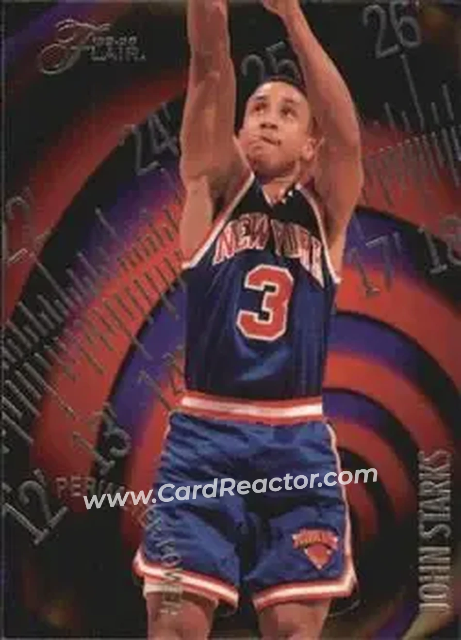 1995-96 Flair - Perimeter Power #13 - John Starks - New York Knicks - Front