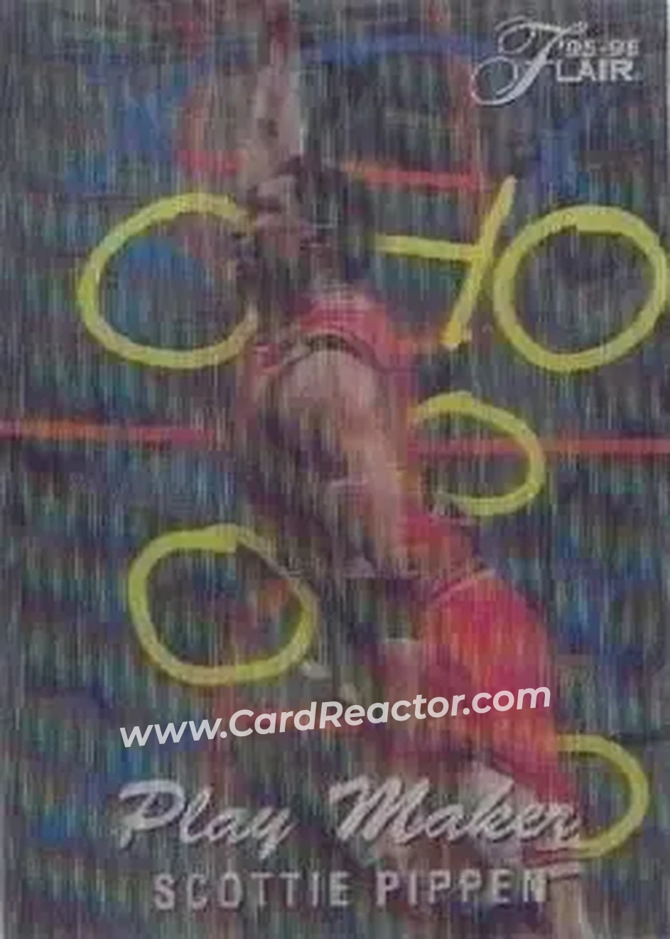 1995-96 Flair - Play Makers #6 - Scottie Pippen - Chicago Bulls - Front