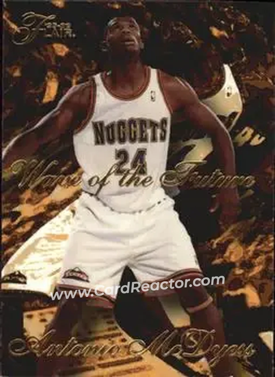 1995-96 Flair - Wave of the Future #4 - Antonio McDyess - Denver Nuggets - Front