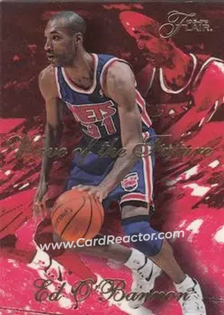 1995-96 Flair - Wave of the Future #5 - Ed O'Bannon - New Jersey Nets - Front