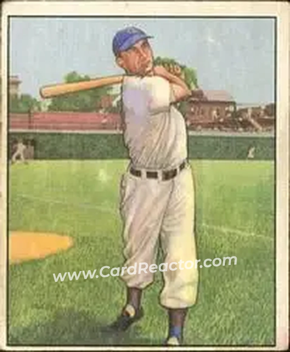 1950 Bowman #25 - Hank Sauer - Chicago Cubs