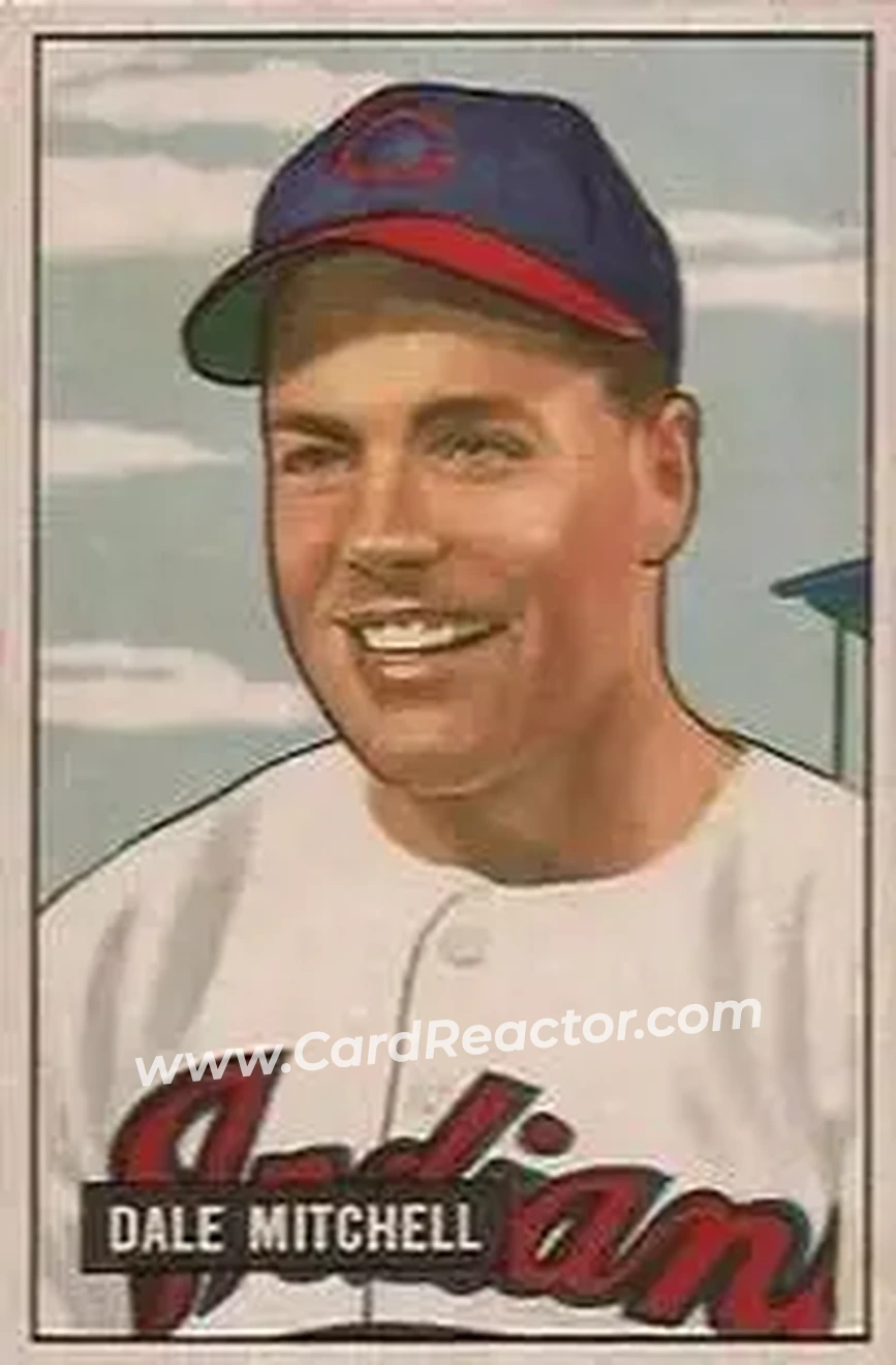 1951 Bowman #5 - Dale Mitchell - Cleveland Indians - Front