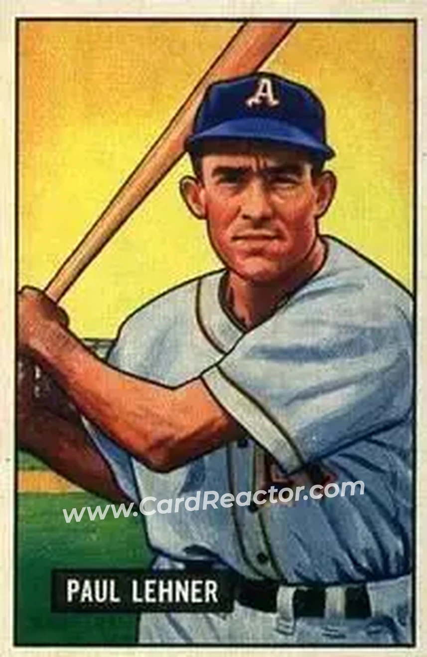 1951 Bowman #8 - Paul Lehner - Philadelphia Athletics - Front