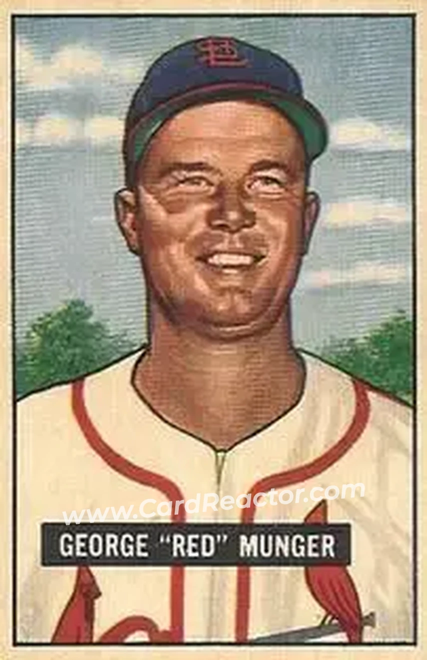 1951 Bowman #11 - George Munger - St. Louis Cardinals - Front