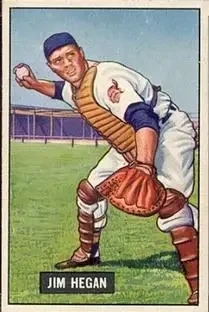 1951 Bowman #79 - Jim Hegan - Cleveland Indians