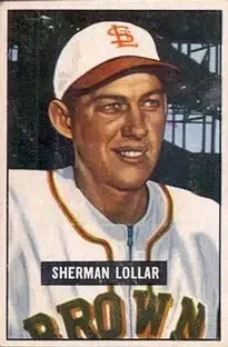 1951 Bowman #100 - Sherman Lollar - St. Louis Browns