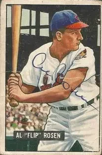1951 Bowman #187 - Al "Flip" Rosen - Cleveland Indians