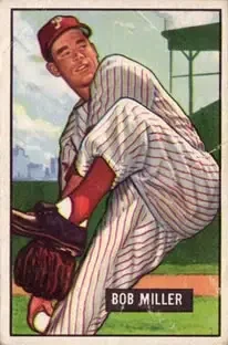 1951 Bowman #220 - Bob Miller - Philadelphia Phillies