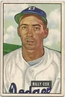 1951 Bowman #224 - Billy Cox - Brooklyn Dodgers