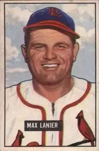 1951 Bowman #230 - Max Lanier - St. Louis Cardinals