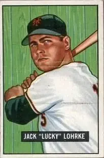 1951 Bowman #235 - Jack Lohrke - New York Giants