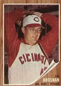 1962 Topps #2 - Jim Brosnan - Cincinnati Reds