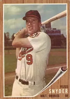 1962 Topps #64 - Russ Snyder - Baltimore Orioles