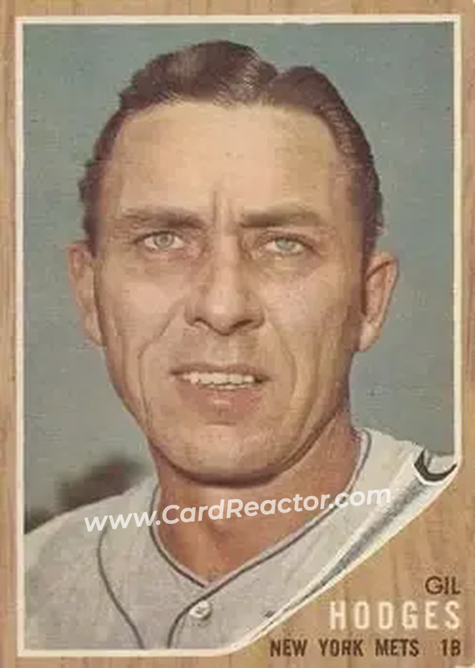 1962 Topps #85 - Gil Hodges - New York Mets