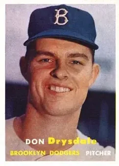 1957 Topps #18 - Don Drysdale