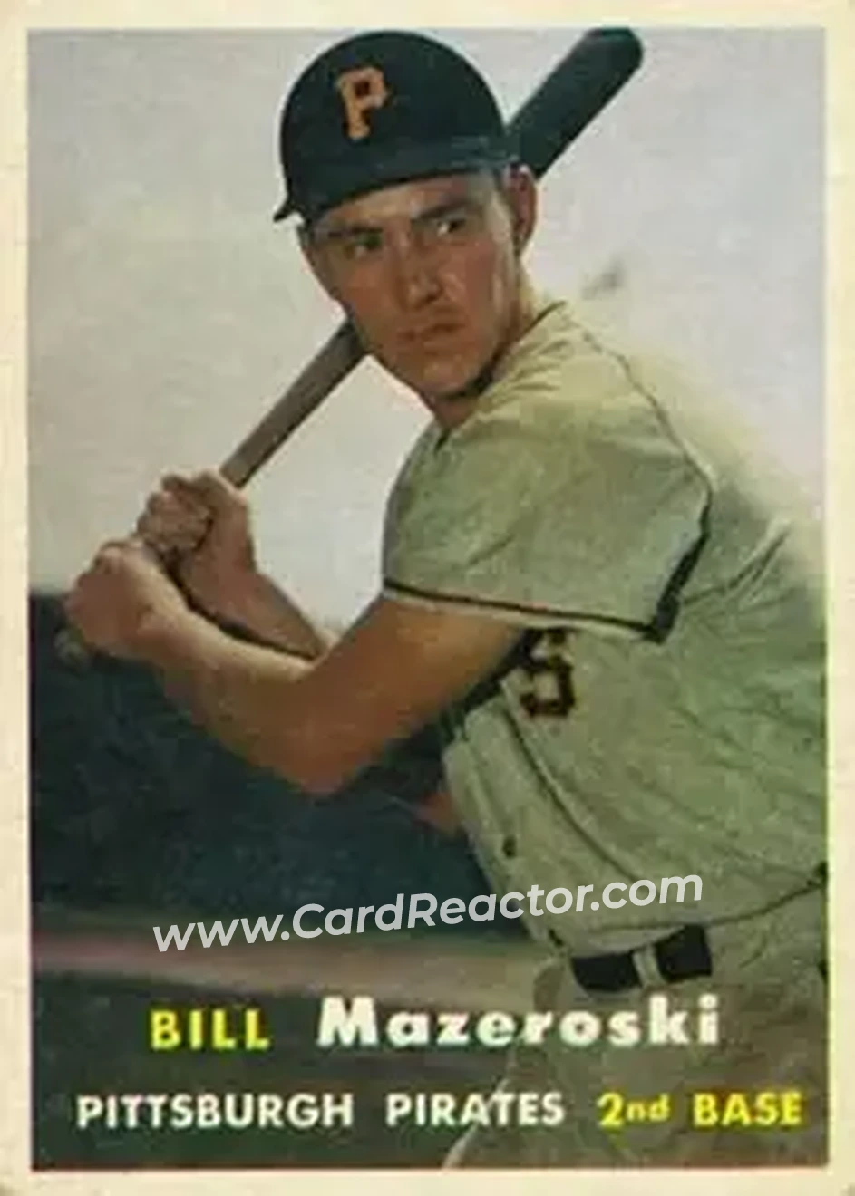1957 Topps #24 - Bill Mazeroski - Pittsburgh Pirates - Front