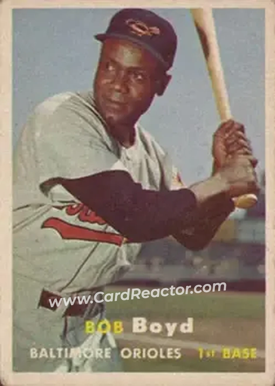 1957 Topps #26 - Bob Boyd - Baltimore Orioles - Front 1957 Topps #26 - Bob Boyd - Baltimore Orioles - Front