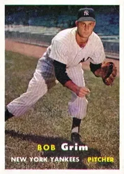 1957 Topps #36 - Bob Grim - New York Yankees