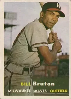 1957 Topps #48 - Bill Bruton - Milwaukee Braves