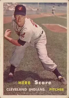 1957 Topps #50 - Herb Score - Cleveland Indians