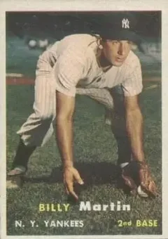 1957 Topps #62 - Billy Martin - New York Yankees