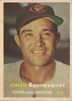 1957 Topps #67 - Chico Carrasquel - Cleveland Indians