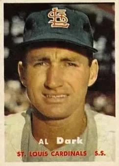 1957 Topps #98 - Alvin Dark - St. Louis Cardinals